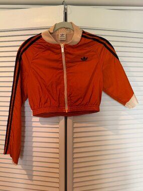ADIDAS Cropped Cut Off Jacket Size S